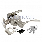 Картинка Ручка защелка Ajax (Аякс) 6010 SN-E (кл./фик.) мат. никель